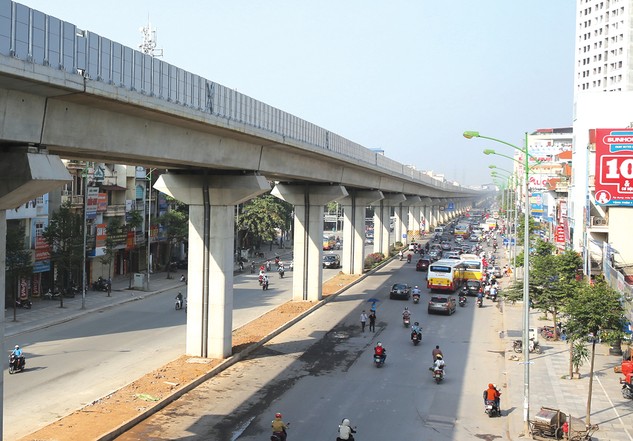 Hà Nội chuẩn bị triển khai thêm 4 dự án đường sắt đô thị trong giai đoạn 2017 – 2020. Ảnh: Gia Khoa