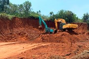Quy hoạch tỉnh Đắk Nông giai đoạn 2021 - 2030, tầm nhìn đến 2050 đã xác định 112 mỏ đất san lấp với diện tích 1.053,57 ha, tổng trữ lượng trên 79 triệu m3. Ảnh: Lê Phước