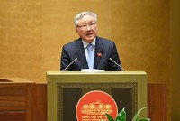 Phó Thủ tướng Thường trực Chính phủ Nguyễn Hòa Bình tại Phiên chất vấn và trả lời chất vấn của Quốc hội sáng 20/6/2025