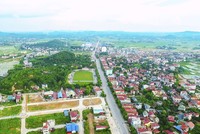 Một khu vực phát triển đô thị của huyện Lạng Giang. Ảnh: Cổng TTĐT huyện Lạng Giang.
