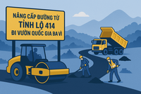 Đầu tư 346 tỷ đồng nâng cấp đường từ Tỉnh lộ 414 đi Vườn quốc gia Ba Vì. Ảnh: TL