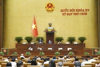 Phó Chủ tịch Quốc hội Nguyễn Đức Hải điều hành nội dung phiên họp sáng 12/5