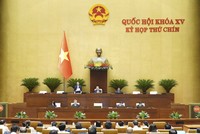 Phó Chủ tịch Quốc hội Nguyễn Đức Hải điều hành phiên họp.