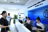 Chi nhánh số 1 Trung tâm Phục vụ hành chính công TP. Hà Nội. Ảnh: UBND TP. Hà Nội