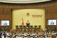 Chủ tịch Quốc hội Trần Thanh Mẫn chủ trì và điều hành phiên chất vấn và trả lời chất vấn của các đại biểu Quốc hội.