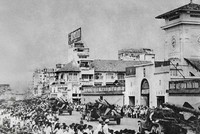 Tên lửa của Trung đoàn 263 tham gia cuộc diễu binh mừng chiến thắng ngày 15/5/1975 trên đường phố Sài Gòn vừa giải phóng (Ảnh do tác giả cung cấp)