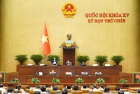 Phó Chủ tịch Quốc hội Nguyễn Đức Hải phát biểu điều hành phiên họp