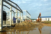 Dự án Đầu tư xây dựng cơ sở hạ tầng Cụm công nghiệp Tân Thành Bình, huyện Mỏ Cày Bắc, tỉnh Bến Tre có tổng mức đầu tư hơn 174 tỷ đồng. Ảnh minh họa: Nhã Chi