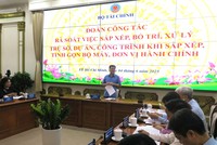 Thứ trưởng Bộ Tài chính Bùi Văn Khắng phát biểu tại buổi làm việc