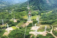 Dự án Đường dây 500kV Monsoon - Thạnh Mỹ với tổng vốn đầu tư 1.113 tỷ đồng hoàn thành đóng điện trong quý I/2025. Ảnh: Toàn Thắng
