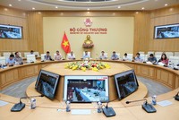 Bộ Công Thương tổ chức họp trực tuyến về tiến độ triển khai các dự án năng lượng ngày 21/5/2025. Ảnh: BCT