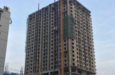 Công trình thi công chung cư Mỹ Sơn Tower, nơi được cho là xảy ra vụ sập giàn giáo khiến 7 người thương vong
