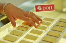 Giá vàng trong nước hiện cao hơn thế giới 1,5 triệu đồng một lượng.