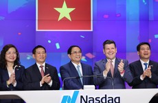Thủ tướng Chính phủ Phạm Minh Chính rung chuông khai mạc phiên giao dịch tại Sàn Giao dịch chứng khoán NASDAQ
