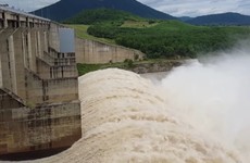 Hồ chứa nước Thủy điện Sông Ba Hạ xả lũ. Ảnh chỉ mang tính minh họa. Nguồn Internet