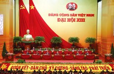 Tại Đại hội XIII, Đảng đã đề ra 10 nhiệm vụ, giải pháp nhằm tiếp tục xây dựng, chỉnh đốn Đảng trong sạch, vững mạnh, nâng cao năng lực lãnh đạo, năng lực cầm quyền của Đảng. Ảnh: Nguyễn Trí
