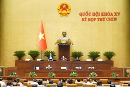 Phó Chủ tịch Quốc hội Nguyễn Đức Hải phát biểu điều hành phiên họp