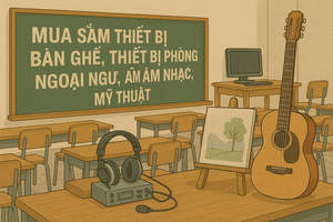 Sở GD&ĐT Long An vừa hoàn tất mở thầu 3 gói thầu thuộc Dự toán Mua sắm thiết bị dạy học tối thiểu, thiết bị phòng chức năng cho các trường phổ thông năm 2025, với tổng dự toán 226,933 tỷ đồng. Ảnh: TL