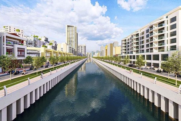 Phối cảnh rạch Xuyên Tâm khi hoàn thành cải tạo