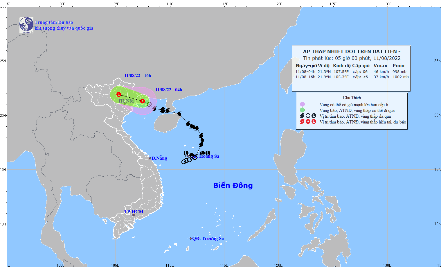 Bão số 2 (bão Mulan) suy yếu thành áp thấp nhiệt đới