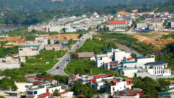 Dự án Tiểu khu đô thị mới số 16 tại TP. Lào Cai (tỉnh Lào
Cai) có tổng mức đầu tư 1.334 tỷ đồng. Ảnh: Nguyễn Mạnh &amp; LT