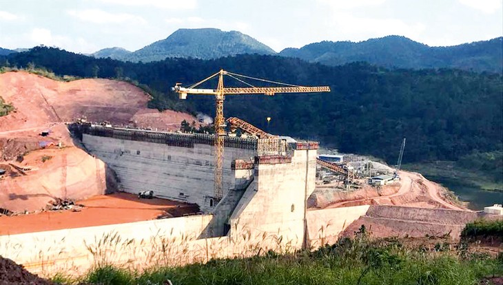 Gói thầu số 35 Xây dựng hệ thống kênh chính thuộc Dự án Hồ chứa nước Bản Lải giai đoạn 1, tỉnh Lạng Sơn sử dụng vốn trái phiếu chính phủ. Ảnh: Vũ Bá Lý