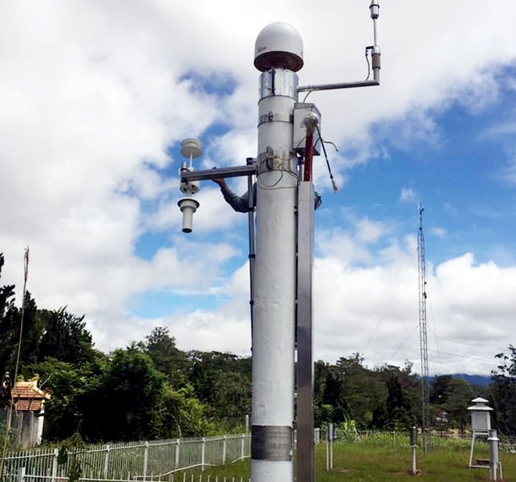 Gói thầu số 1 Cung cấp, lắp đặt thiết bị trạm CORS thuộc Dự án Xây dựng mạng lưới trạm CORS GNSS định vị vệ tinh 2 tần số trên địa bàn tỉnh Đồng Tháp. Ảnh: Đào Công