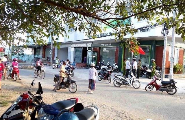 Vietcombank lên tiếng về vụ cướp ngân hàng ở Trà Vinh. Ảnh: CTV