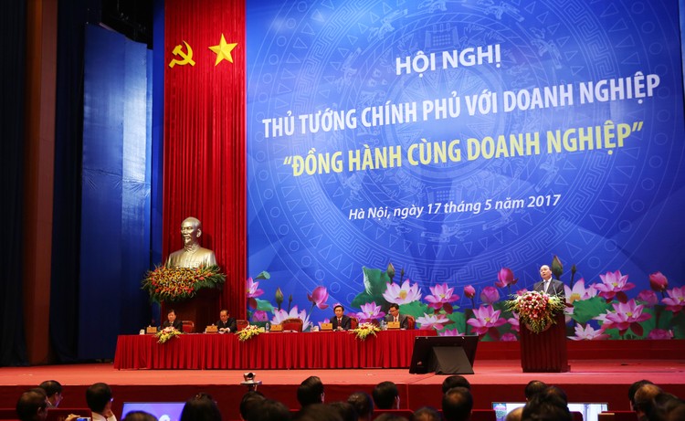 Quang cảnh Hội nghị Thủ tướng Chính phủ với doanh nghiệp. Ảnh: Lê tiên