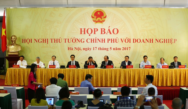 Quang cảnh buổi họp báo. Ảnh: Nguyễn Thủy