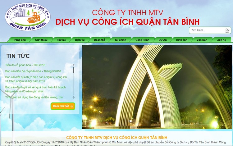 TP.HCM: Công ty Dịch vụ công ích quận Tân Bình trúng gói thầu hơn 112 tỷ đồng