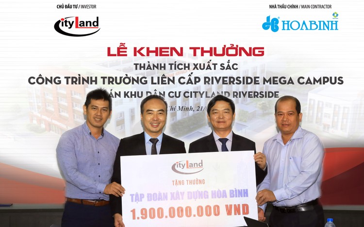 Cityland đánh giá rất cao sự nỗ lực của nhà thầu Hòa Bình