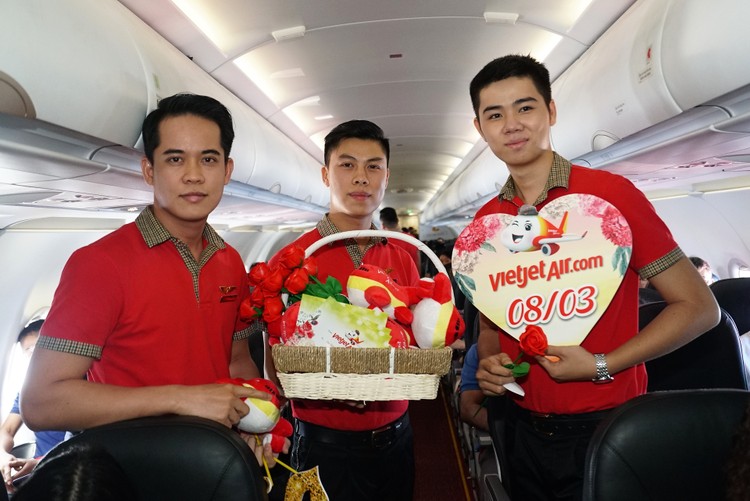 Chào mừng 8/3, Vietjet giảm 83% giá vé cho tất cả đường bay