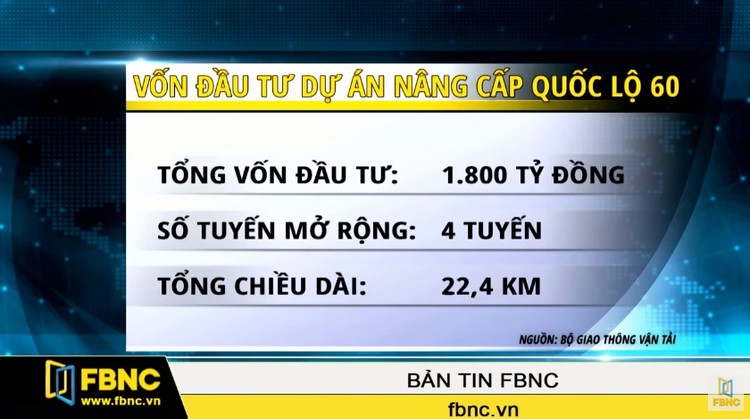 Sẽ tiếp tục đầu tư dự án mở rộng quốc lộ 60