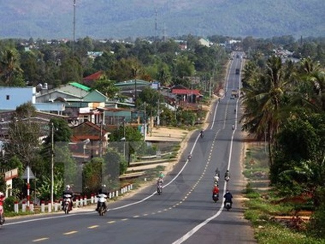 Đường Hồ Chí Minh đoạn qua Tây Nguyên và Bình Phước. (Ảnh: TTXVN)