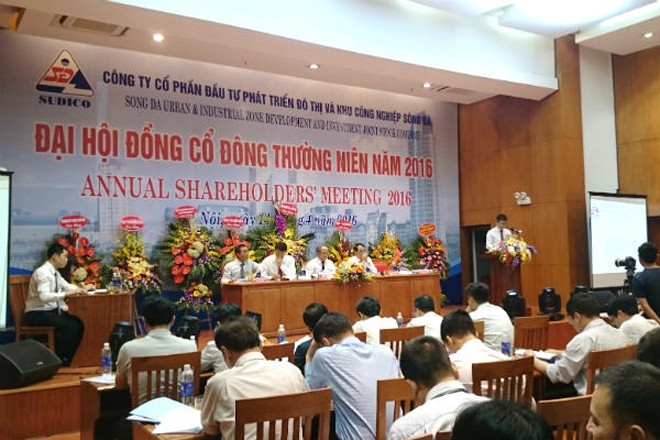 Sáng 14/4, Công ty CP Đầu tư Phát triển đô thị và KCN Sông Đà (Sudico - mã SJS) đã tổ chức Đại hội đồng cổ đông thường niên năm 2016.