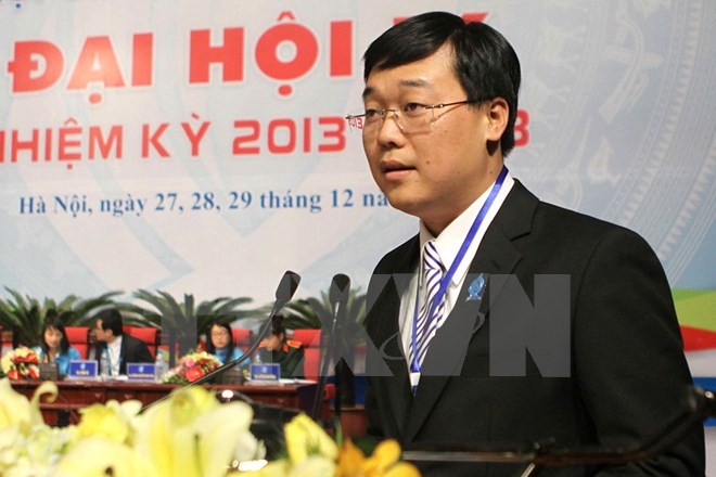 Ông Lê Quốc Phong,  Ủy viên dự khuyết Ban chấp hành Trung ương Đảng, Bí thư Trung ương Đoàn, Chủ tịch Hội Sinh viên Việt Nam. (Nguồn: TTXVN)
