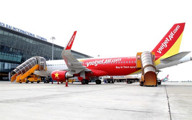 Một máy bay của hãng hàng không VietJet.