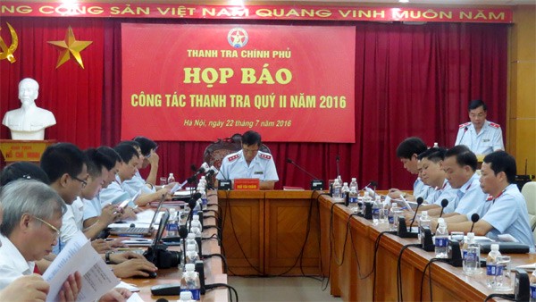 Cuộc họp báo quý II/2016 của Thanh tra Chính phủ. Nguồn: Kinh tế Đô thị