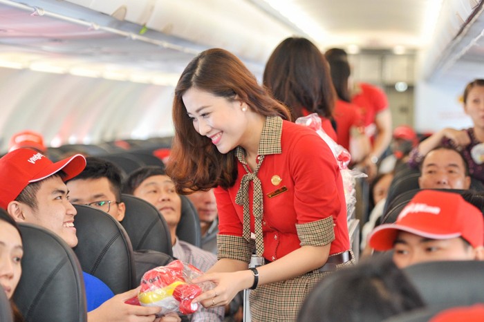 100.000 vé siêu tiết kiệm giá từ 0 đồng cùng Vietjet