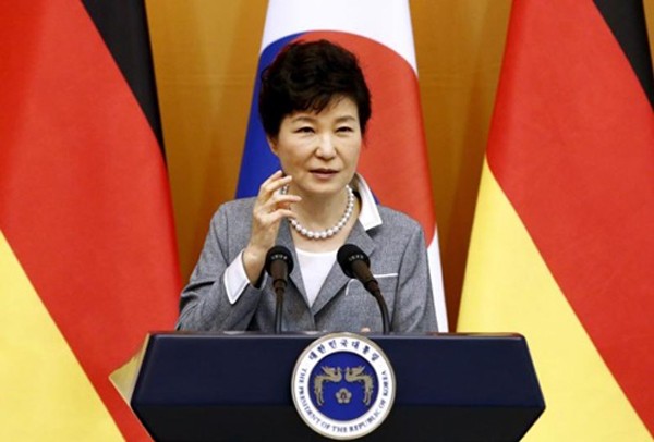 Tổng thống Hàn Quốc Park Geun-hye. Ảnh: Reuters.