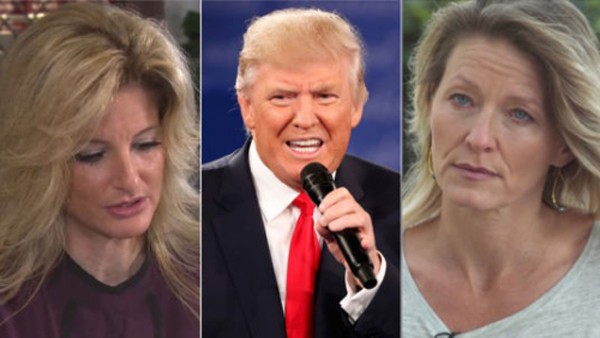 Summer Zervos (từ trái sang), Donald Trump và Kristin Anderson. Ảnh: SkyNews