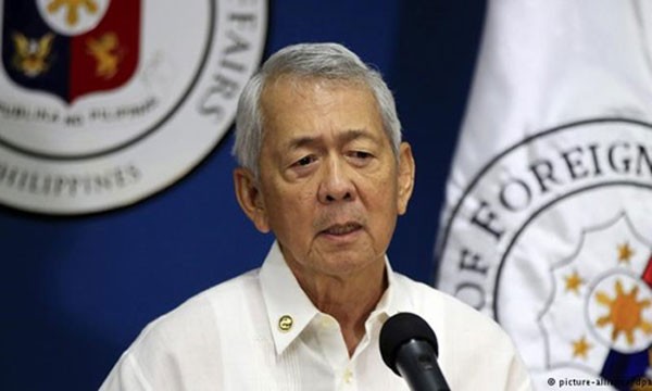 Ngoại trưởng Philippines Perfecto Yasay. Ảnh: Reuters