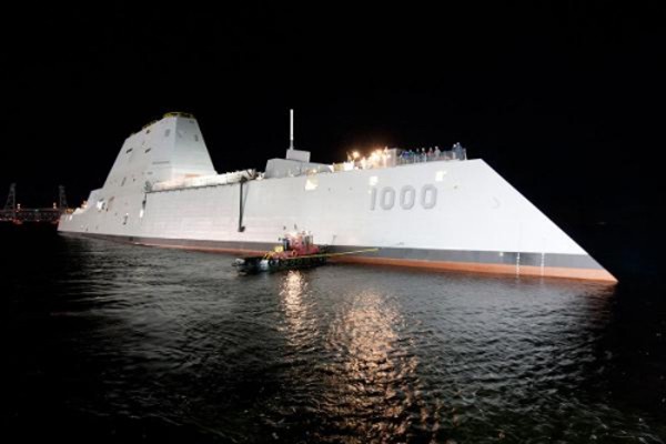 Tàu USS Zumwalt tối tân của hải quân Mỹ. Ảnh:Military