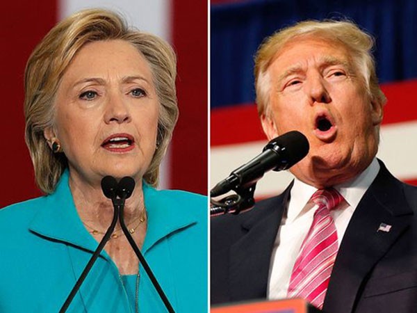 Hillary Clinton vàDonald Trump. Ảnh:AP