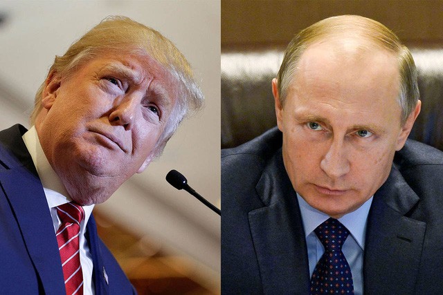 Tổng thống đắc cử Mỹ Donald Trump (trái) và Tổng thống Nga Vladimir Putin (Ảnh: WSJ)