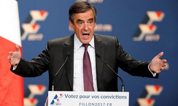 Ứng viên tổng thống Pháp Francois Fillon. Ảnh:Reuters