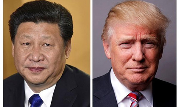 Chủ tịch Trung Quốc Tập Cận Bình, trái, và Tổng thống Mỹ Donald Trump sắp có cuộc gặp lần đầu. Ảnh:Reuters