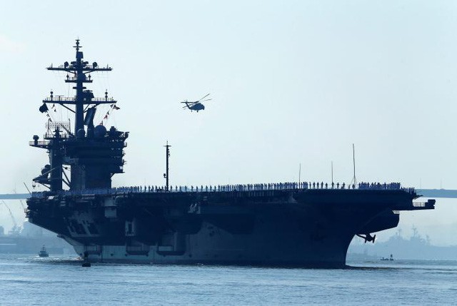 Tàu sân bay USS Carl Vinson của Mỹ. (Ảnh: Reuters)