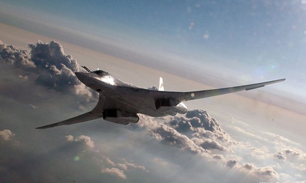 Oanh tạc cơ chiến lược Tu-160 của Nga. Ảnh:Sputnik